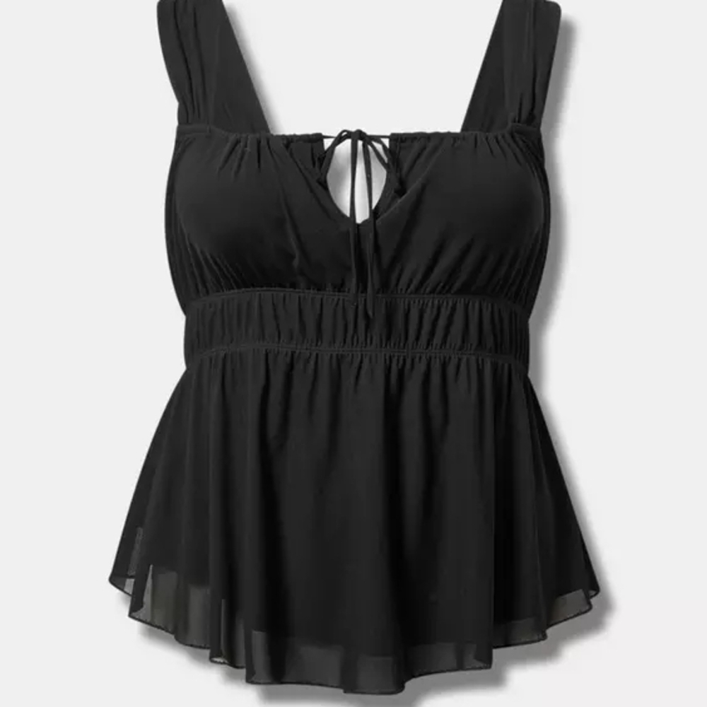 Torrid Black Sleeveless Blouse